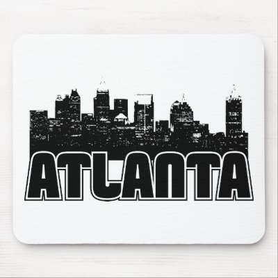 Atlanta Skyline Mouse Pad by TurnRight