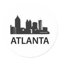 Atlanta Round Stickers