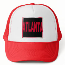 Atlanta Trucker Hat by pharrisart Atlanta Trucker Hat
