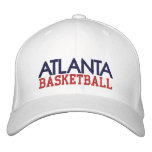 ATLANTA White Basketball Cap Embroidered Baseball Cap