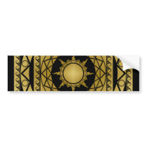 Atlantean Crafts Brass on Black Bumper Sticker