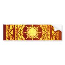 Atlantean Crafts Gold on Cherry Wood Bumper Stickers