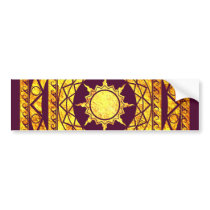 Atlantean Crafts Gold on Purple Bumper Stickers