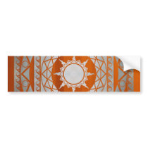 Atlantean Crafts Silver on Amber Wood Bumper Sticker