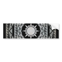 Atlantean Crafts Silver on Black Bumper Stickers