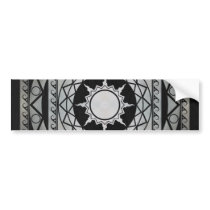 Atlantean Crafts Silver on Black Leather Bumper Sticker