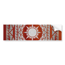 Atlantean Crafts Silver on Cherry Wood Bumper Stickers
