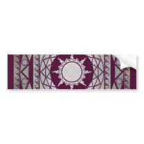 Atlantean Crafts Silver on Purple Bumper Sticker
