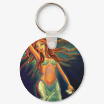 Atlantean Mermaid - Key Ring keychains by SusanRodio Atlantean Mermaid - Key Ring keychains