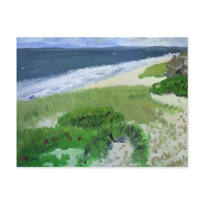 Atlantic Beach, Amagansett LI Postcard by AaronMonet1