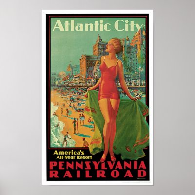 Atlantic City - America's All Year Resort Poster by RetroCommunications