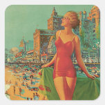 Atlantic City - America's All Year Resort Square Stickers