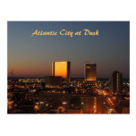 Atlantic City at Dusk Postcard
