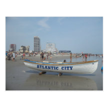 Atlantic City Beach Postcard