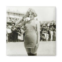 Atlantic City Beauty, early 1900s Fridge Magnet