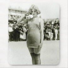 Atlantic City Beauty, early 1900s Mousepad
