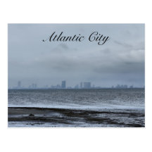 Atlantic City from Afar Postcard