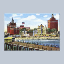 Atlantic City New Jersey Along the Shoreline canvas prints