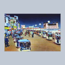 Atlantic City New Jersey Boardwalk Chair Parade canvas prints