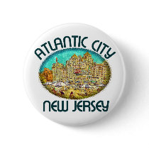 Atlantic City, New Jersey Button