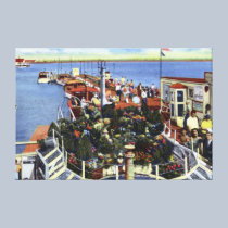 Atlantic City New Jersey Inlet Wharf canvas prints