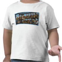 Atlantic City, New Jersey - Large Letter Scenes 2 Shirts
