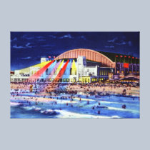 Atlantic City New Jersey Pier and Seaside canvas prints