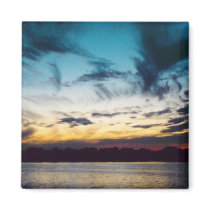 Atlantic City New Jersey Sunset magnets