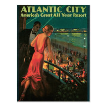 Atlantic City New Jersey Vintage Travel Postcard