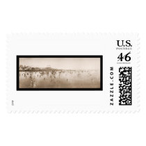 Atlantic City NJ Beach Photo 1897 Stamp