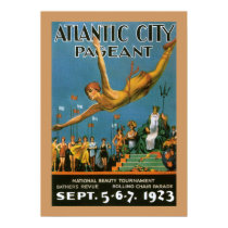 Atlantic City Pageant Poster posters by RetroCommunications Atlantic City Pageant Poster posters