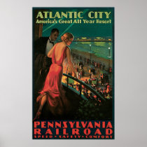 Atlantic City Pennsylvania Railroad Print