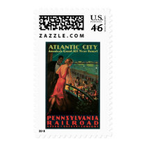 Atlantic City/ Pennsylvania Railroad Vintage Postage