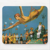Atlantic City Poster Mousepad by RetroCommunications Atlantic City Poster Mousepad