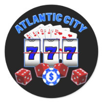 ATLANTIC CITY ROUND STICKERS