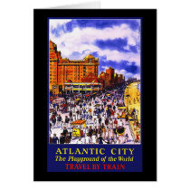 Atlantic City The Playground Of The World Greeting Card
