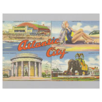Atlantic City, Vintage Personalized Flyer