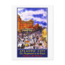 "Atlantic City" Vintage Travel Poster Postcard