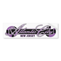 Atlantic City Wheels bumper stickers by TurnRight Atlantic City Wheels bumper stickers