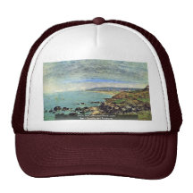 Atlantic Coast At Bénerville By Boudin Eugène Trucker Hat