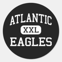 Atlantic - Eagles - Community - Delray Beach Round Stickers