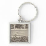 Atlantic, Iowa farms & bldgs Key Chains