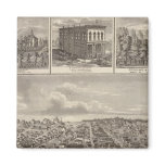 Atlantic, Iowa farms & bldgs Refrigerator Magnet