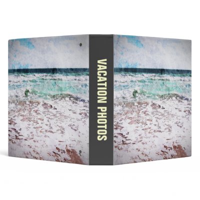 Atlantic Ocean Waves Binder by photoshopper