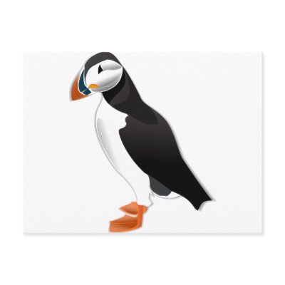 Atlantic Puffin Post Card by RavensWorld