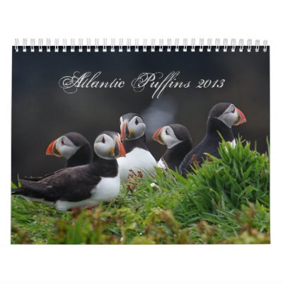 Atlantic Puffins 2013 Wall Calendars Atlantic Puffins 2013 Wall Calendars