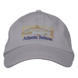 Atlantic Salmon Embroidered Baseball Caps