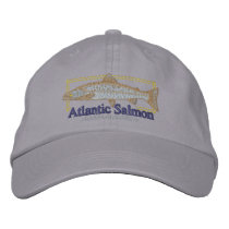 Atlantic Salmon embroidered hats