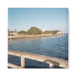 Atlantic view of a lighthouse fridge magnets