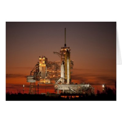 Atlantis awaiting the mission into space greeting cards by Nasaworld
